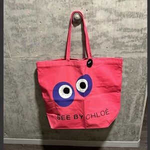 Brand New See by Chloe Stylish Pink Tote Bag